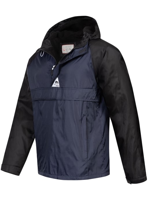 Chaqueta impermeable Arctic Seven para hombre – Negro marino - Image 2