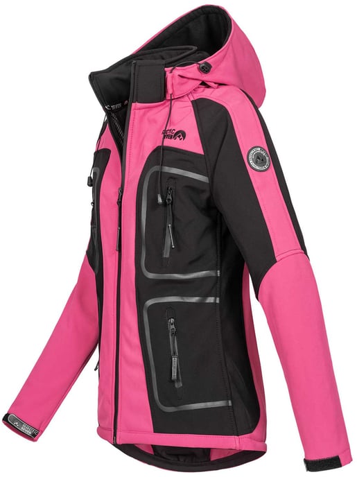 Arctic Seven Chaqueta Softshell para Mujer Rosa-negro - Image 2