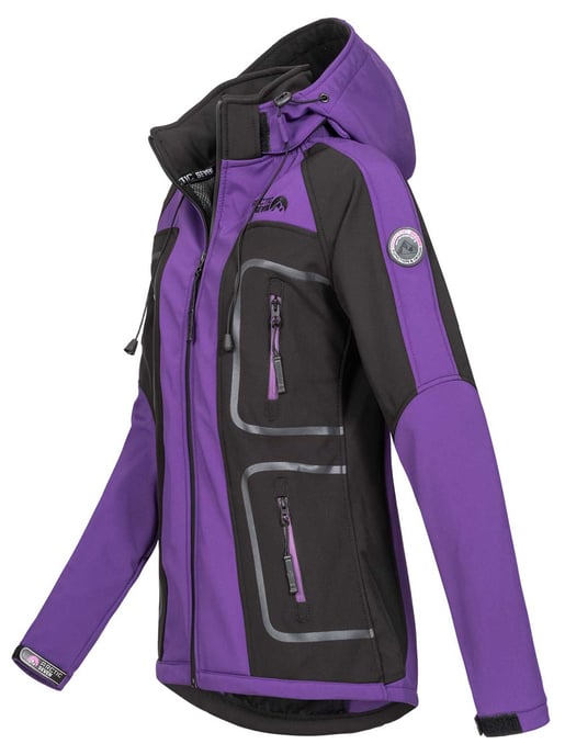 Arctic Seven Chaqueta Softshell para Mujer Morado-negro - Image 2