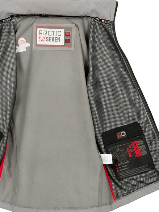 Chaqueta Softshell para Hombre Arctic Seven Gris Claro - Image 4