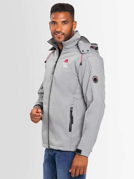Chaqueta Softshell para Hombre Arctic Seven Gris Claro - Image 6