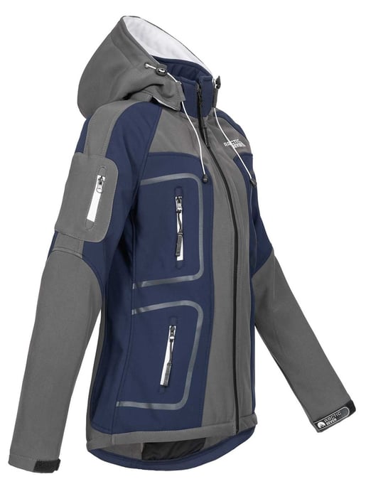 Arctic Seven Chaqueta Softshell para Mujer Gris-Marino - Image 3
