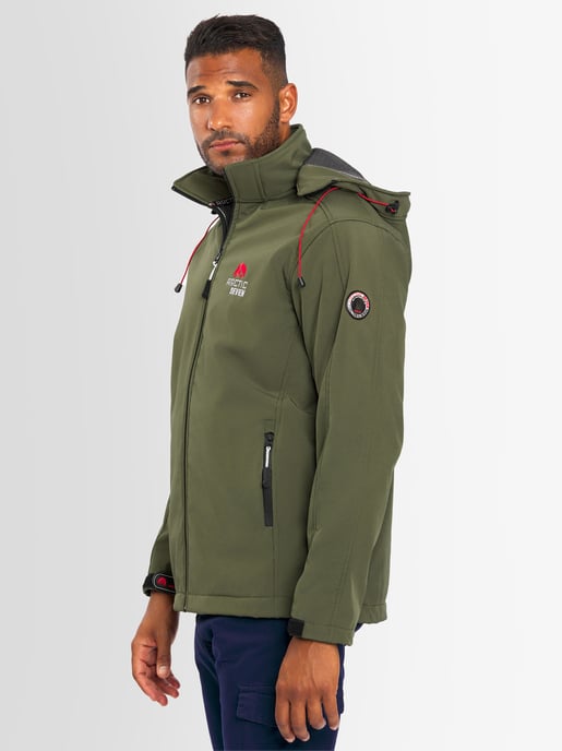 Chaqueta Softshell para Hombre Arctic Seven Oliva - Image 6