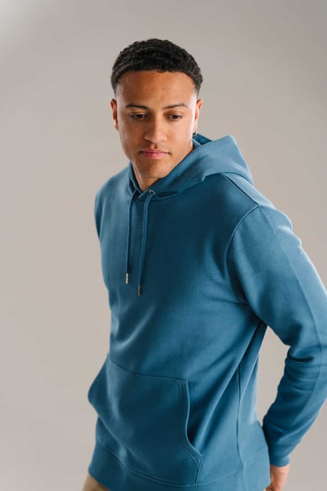 Sudadera con capucha - Azul polvoriento - Image 2