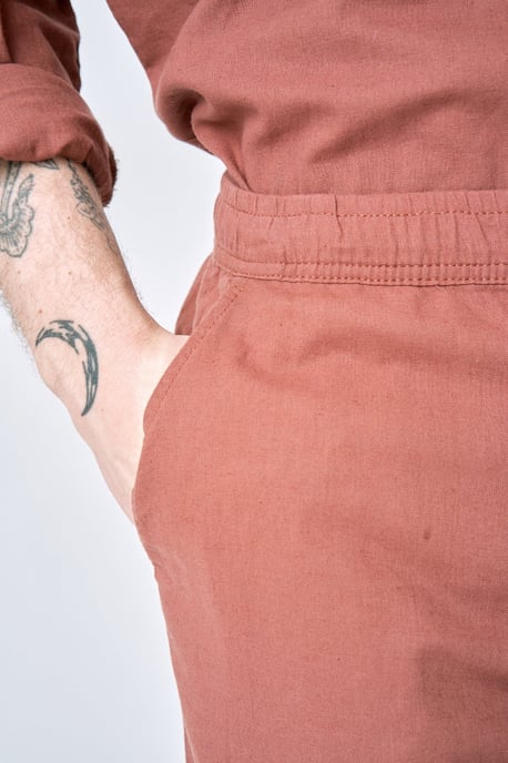 Pantalones de Lino - Terracota - Image 5