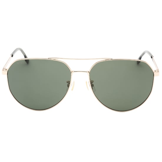 Hugo Boss gafas de sol doradas con lentes verdes - Image 1