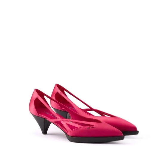 Bombas Prada 55mm Satin Cut-Out - Image 2