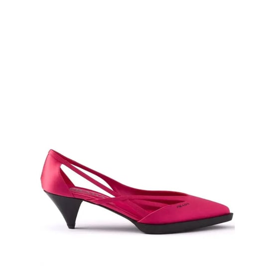 Bombas Prada 55mm Satin Cut-Out - Image 4