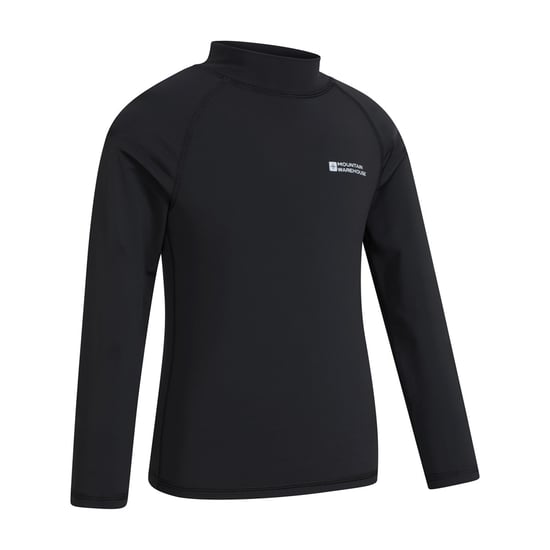 Mountain Warehouse Childrens/Kids Long-Sleeved Rash Top (Black) - Image 3