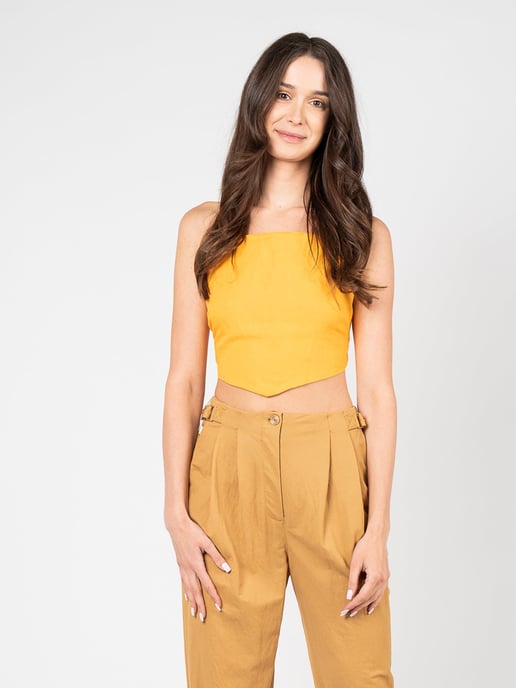 Patrizia Pepe Top de mujer naranja - Image 3