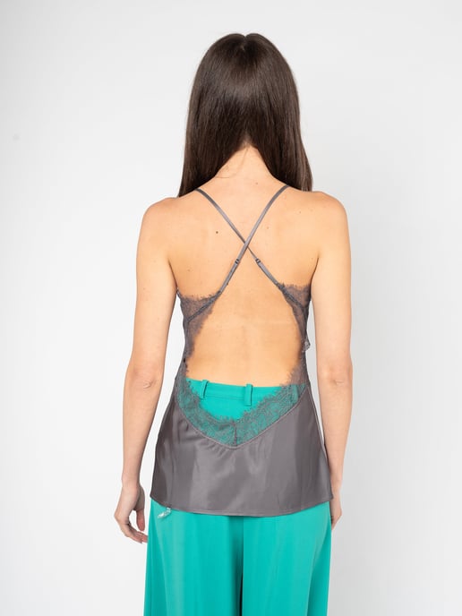 Patrizia Pepe Top de mujer Gris - Image 5