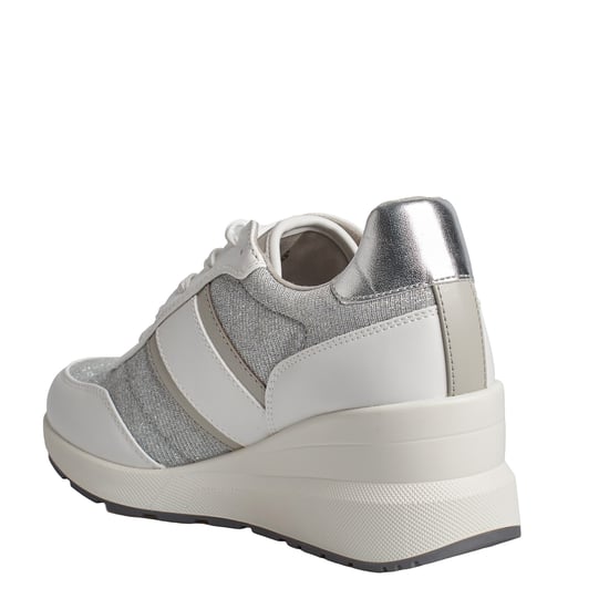 Sneakers Mabel de Piel y Malla de Cadena Brillante 43S4MBFSBD para Mujer - Image 4