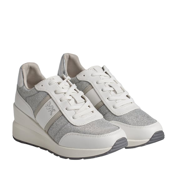 Sneakers Mabel de Piel y Malla de Cadena Brillante 43S4MBFSBD para Mujer - Image 5