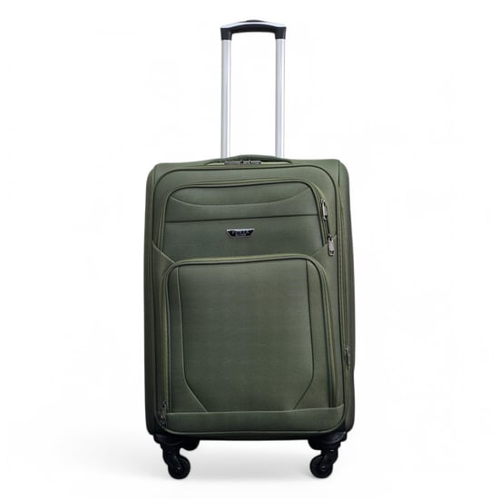 Maleta de viaje ligera de nailon color caqui con 4 ruedas para vacaciones - Image 6