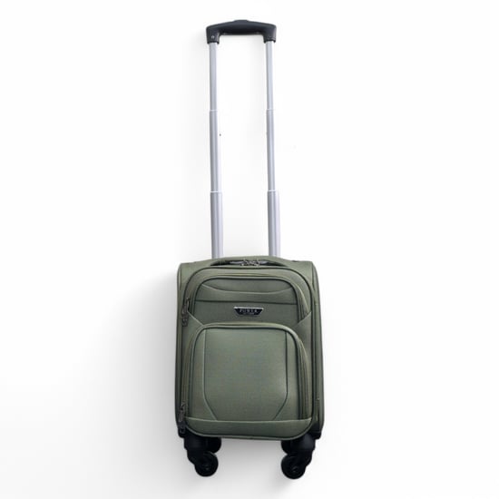 Maleta ligera de nailon de color caqui con 4 ruedas, ligera y de carcasa blanda, ideal para viajes y vacaciones. - Image 6