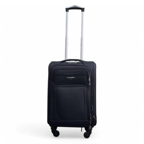 Maleta ligera de nailon negro con 4 ruedas, estuche de viaje y bolsas para vacaciones. - Image 6