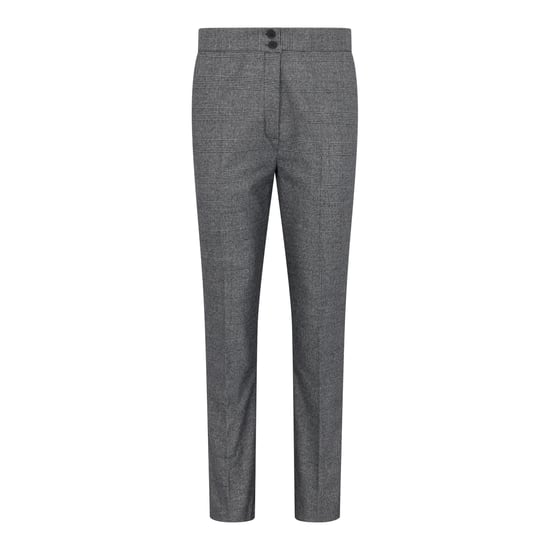 Traje gris de tres piezas a medida para mujer con cuadros Príncipe de Gales - Image 5