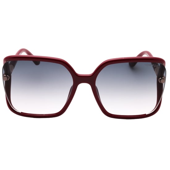 Gafas de sol Tom Ford con montura fucsia brillante y degradado ahumado - Image 1