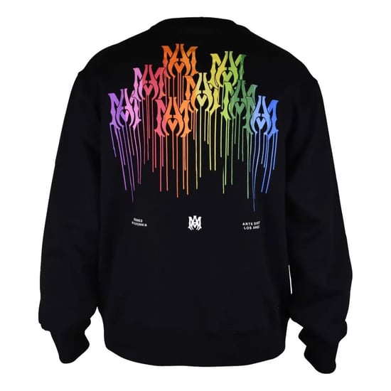 Amiri MA Drip Collage Logo sudadera negra - Image 2