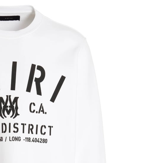 Sudadera Amiri Stencil Logo Blanco - Image 4