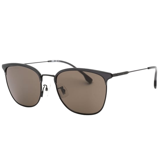 Gafas de sol Hugo Boss con montura gris rutenio oscuro y lentes grises - Image 2