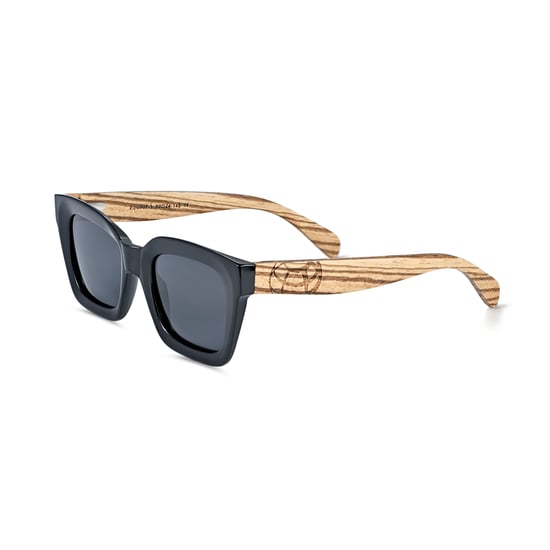 Gafas de sol polarizadas Earth Wood Antalya - Cebra/Gris - Image 1