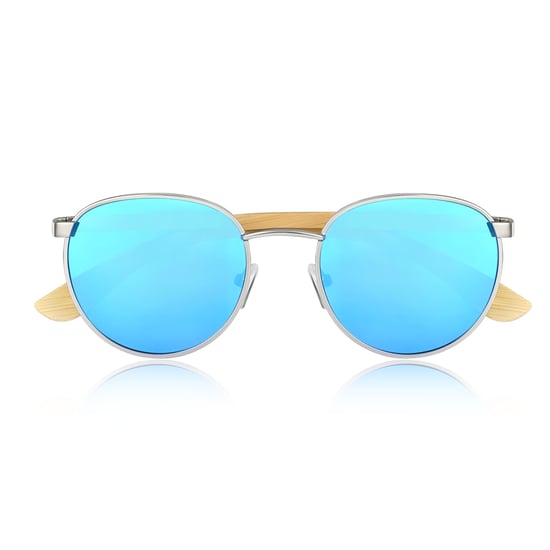 Gafas de sol polarizadas Earth Wood Boracay - Bambú/Azul - Image 2