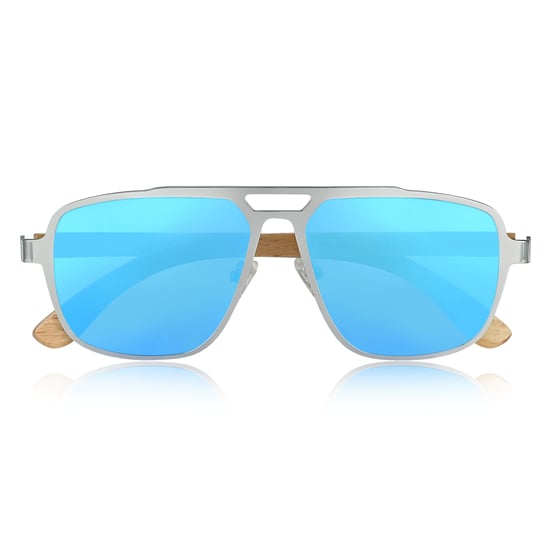 Gafas de sol polarizadas Earth Wood Avila - Bambú/Azul - Image 2