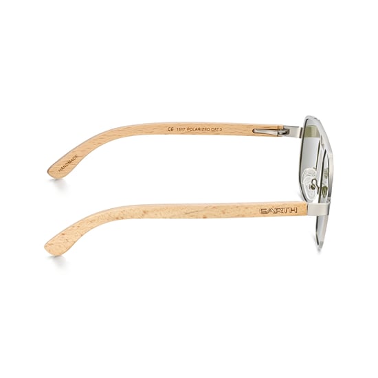 Gafas de sol polarizadas Earth Wood Avila - Bambú/Azul - Image 3