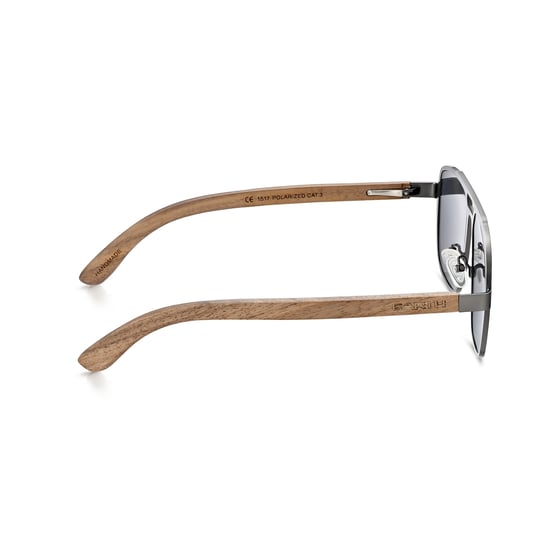 Gafas de sol polarizadas Earth Wood Avila - Marrón oscuro/Negro - Image 3
