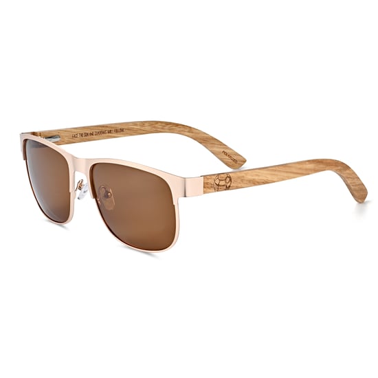 Gafas de sol polarizadas Earth Wood Troon - Cebra/Marrón - Image 1