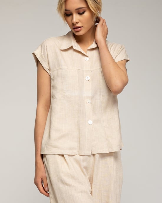 Blusa de bolsillos en el pecho - Image 3