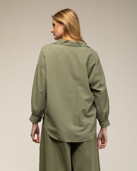 Camisa de algodón oversize - Image 2