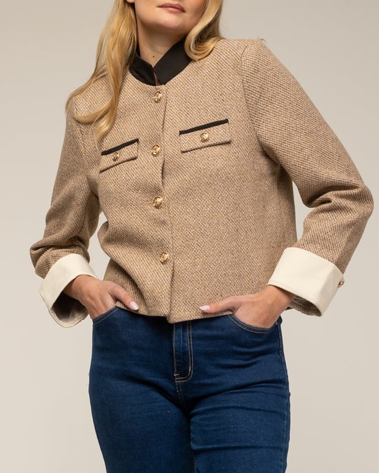 Chaqueta de cuello mao - Image 3