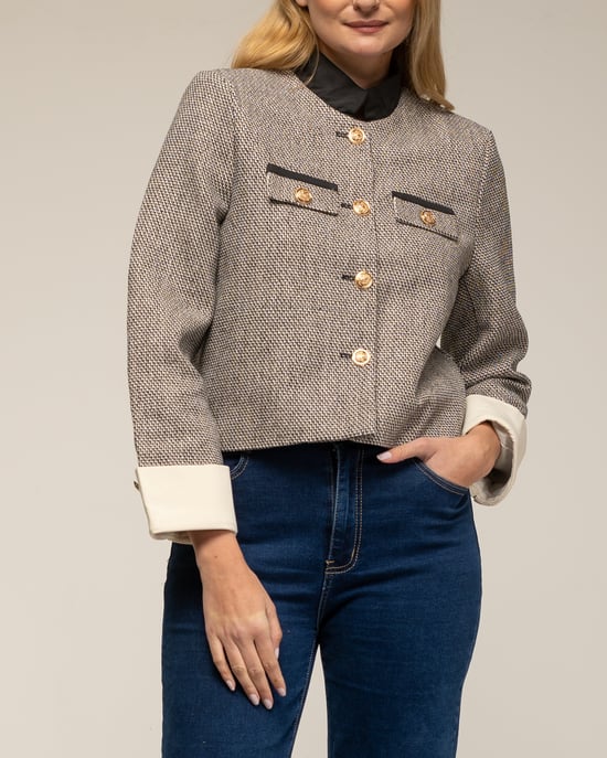 Chaqueta de cuello mao - Image 3