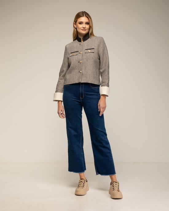 Chaqueta de cuello mao - Image 4