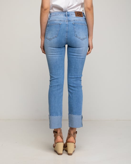 Jeans rectos desflecados - Image 3