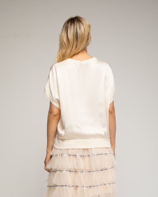 Top de raso oversize - Image 2