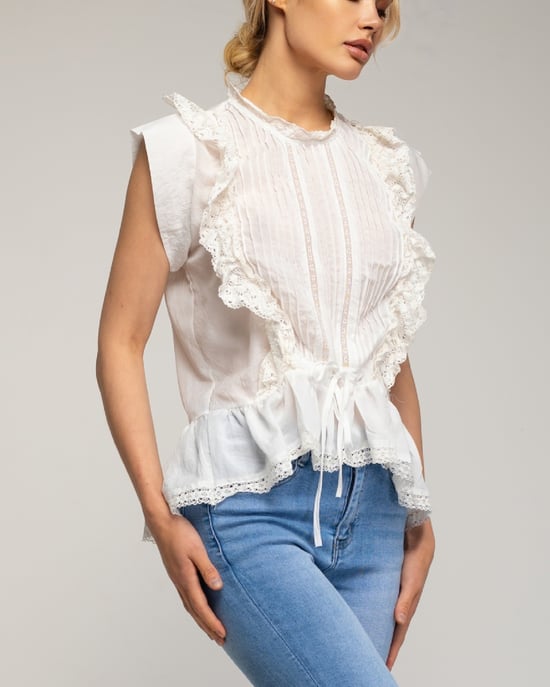 Top con con pliegues - Image 3