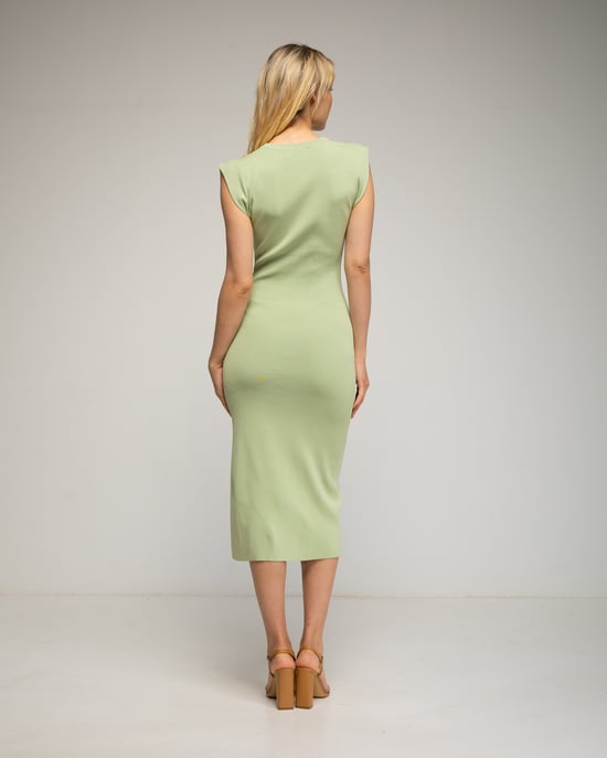Vestido midi con apertura lateral - Image 3