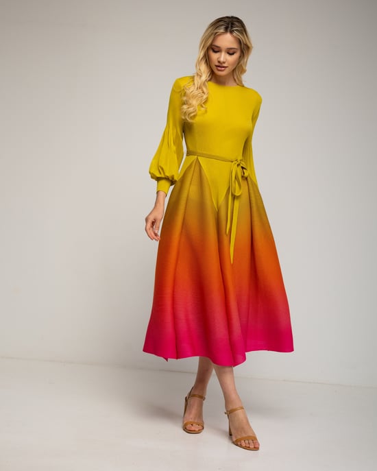 Vestido plisado tornasolado - Image 2