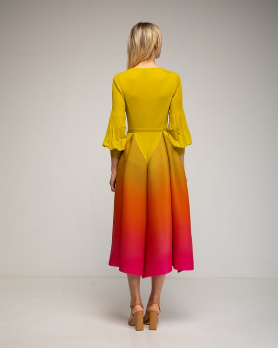 Vestido plisado tornasolado - Image 3