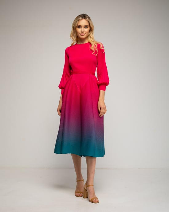 Vestido plisado tornasolado - Image 2