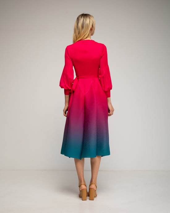 Vestido plisado tornasolado - Image 3