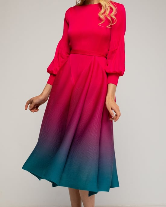 Vestido plisado tornasolado - Image 4