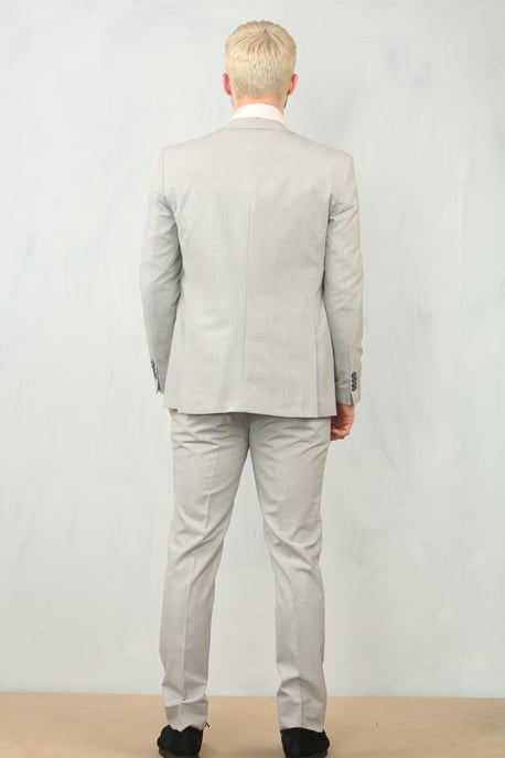 Traje de Trabajo de 3 Piezas para Hombre en Gris Príncipe de Gales - Image 5