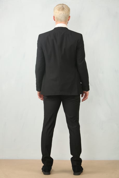 Traje Clásico Formal de 3 Piezas para Hombre en Negro - Ropa de Trabajo - Image 4
