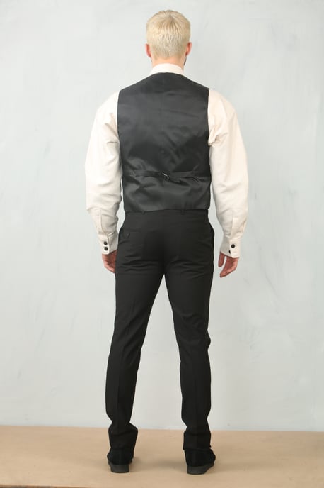 Traje Clásico Formal de 3 Piezas para Hombre en Negro - Ropa de Trabajo - Image 5