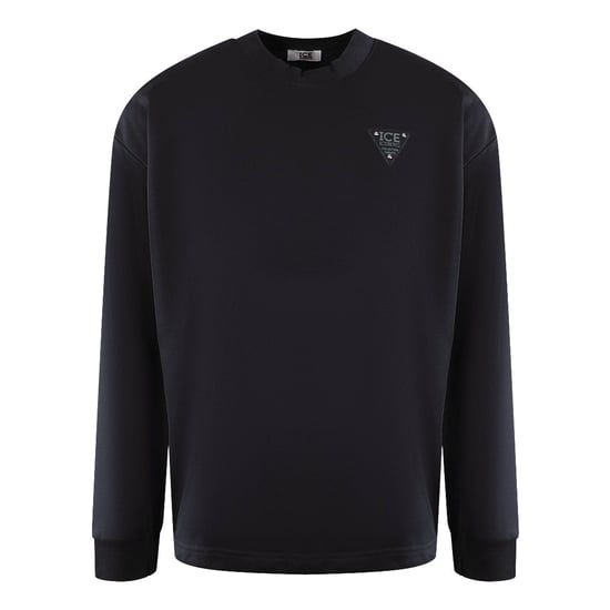 Sudadera negra con el logo de triángulo pequeño de Ice Iceberg - Image 1