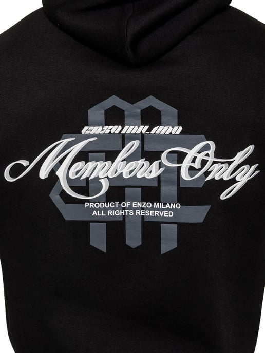 Enzo Milano | Mens Oversized Printed Hoodie - Image 4